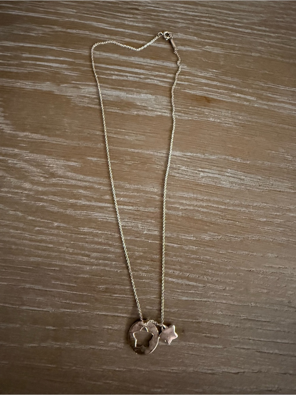 Vintage Tiffany & Co. Sterling Silver Star Cutout Necklace